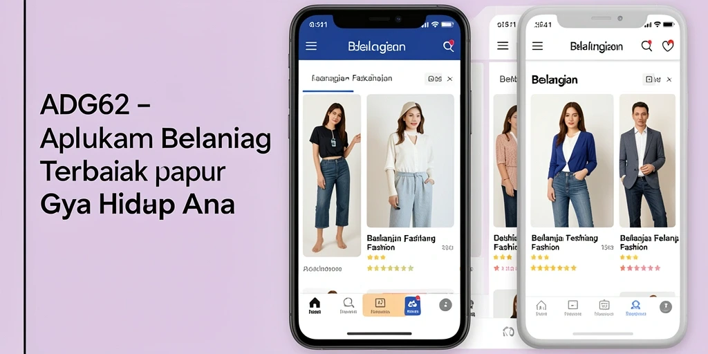 Antarmuka pengguna aplikasi ADG62 yang elegan dan fungsional.