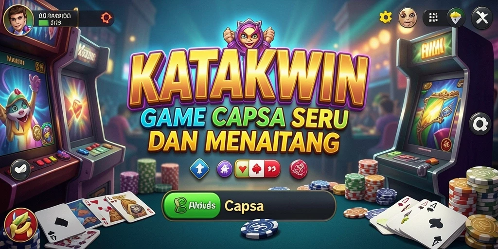 Antarmuka menarik dari KATAKWIN saat bermain Capsa.