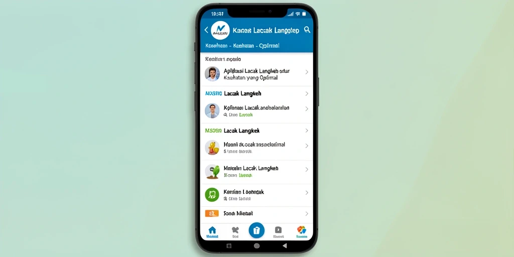 Antarmuka aplikasi MAXSERU yang intuitif saat melacak langkah.