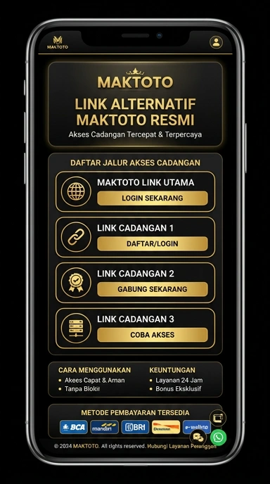 Tampilan link alternatif maktoto